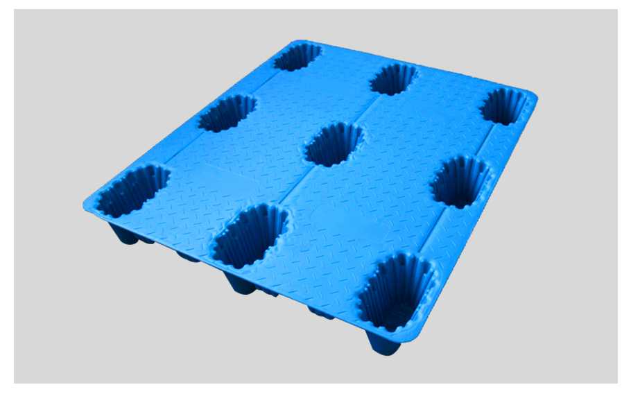 軒盛塑業(yè)1210九腳吹塑托盤(pán)10kg